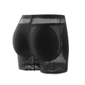 1pc Women Plus Size Butt Lift Padded Shorts With Detachable Foam Pad - Rozzlux
