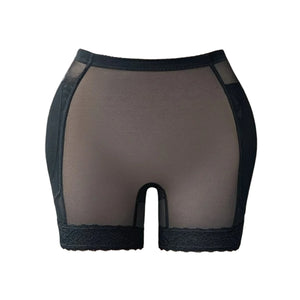 1pc Women Plus Size Butt Lift Padded Shorts With Detachable Foam Pad - Rozzlux