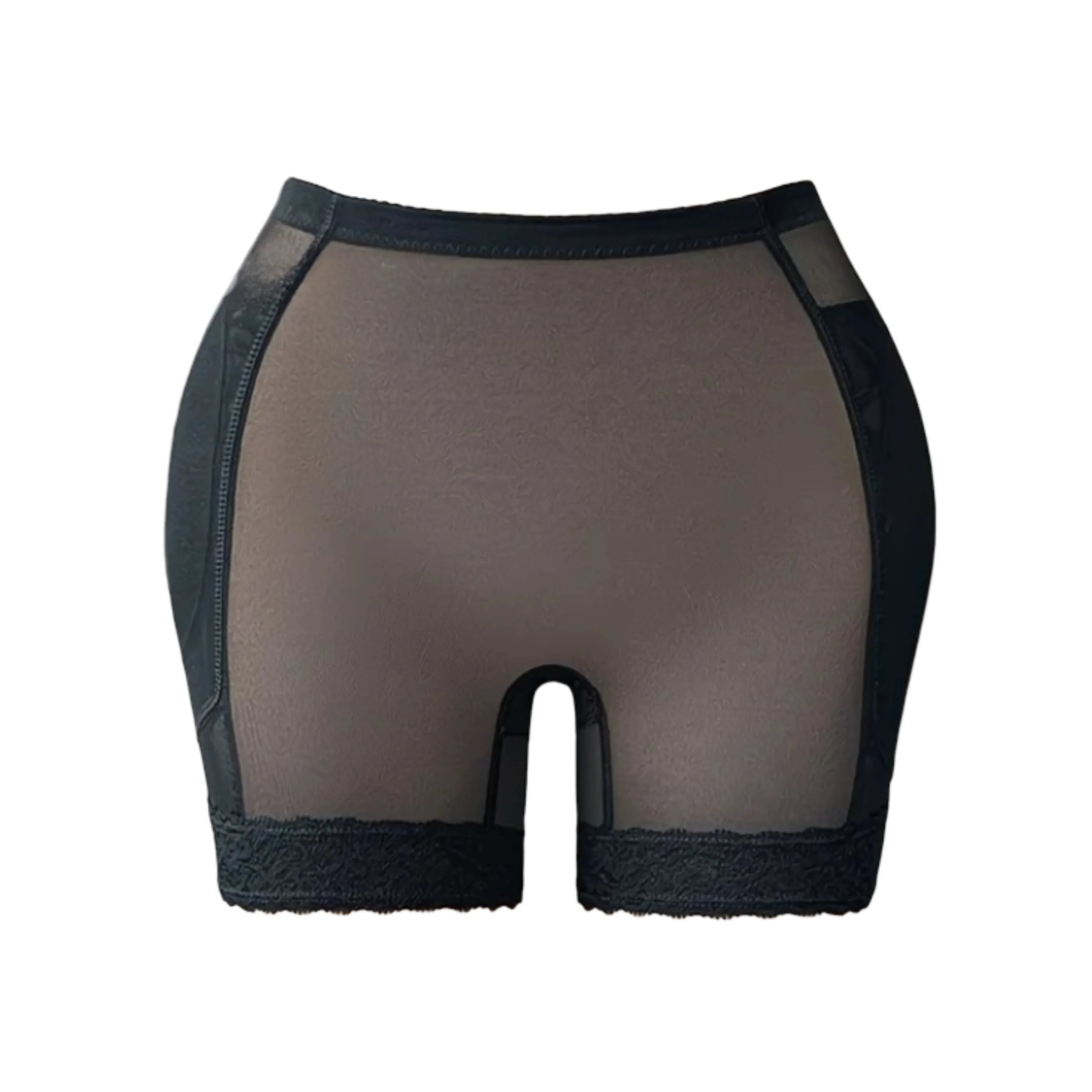 1pc Women Plus Size Butt Lift Padded Shorts With Detachable Foam Pad - Rozzlux