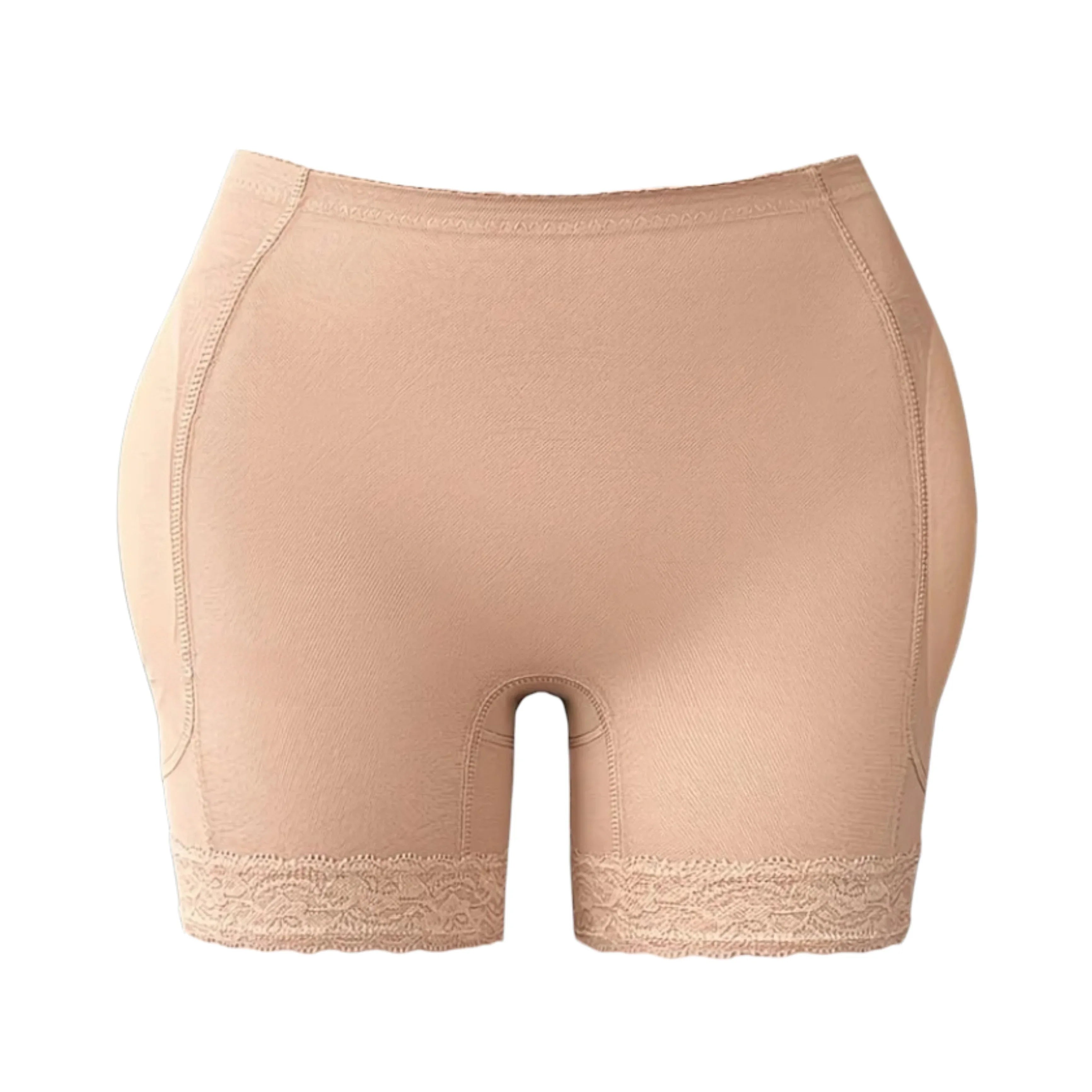 1pc Women Plus Size Butt Lift Padded Shorts With Detachable Foam Pad - Rozzlux