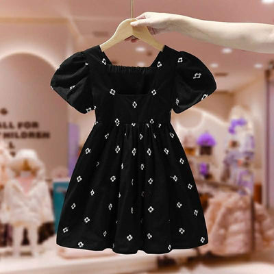 Girls kids black cute dress
